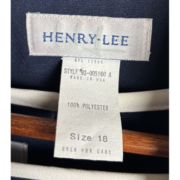 Vintage Women’s Henry Lee 18 Dress Suit USA NWT Blue Business Church Wedding - Picture 3 of 9